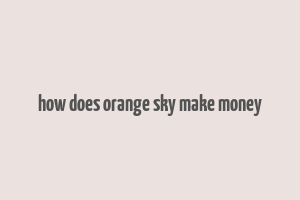 how does orange sky make money