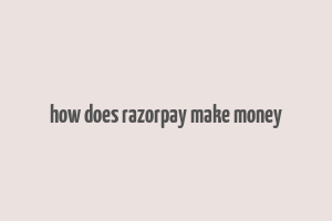 how does razorpay make money