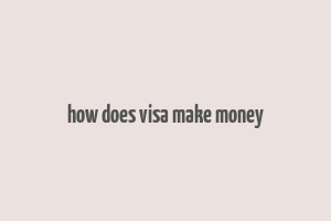 how does visa make money