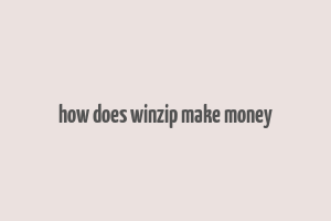 how does winzip make money