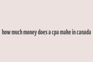 how much money does a cpa make in canada