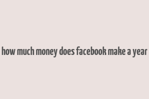 how much money does facebook make a year