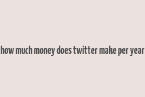 how much money does twitter make per year