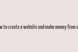 how to create a website and make money from ads