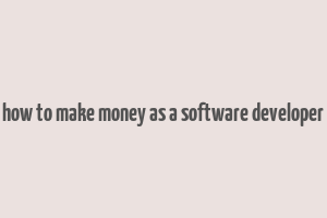 how to make money as a software developer