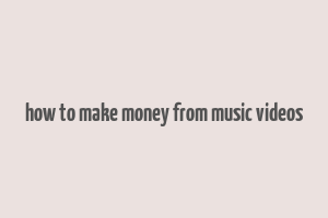 how to make money from music videos