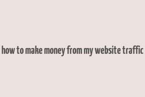 how to make money from my website traffic