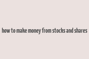 how to make money from stocks and shares