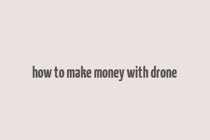 how to make money with drone