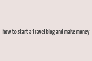 how to start a travel blog and make money