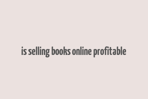 is selling books online profitable