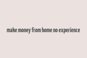 make money from home no experience