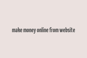 make money online from website