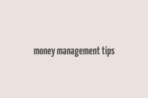 money management tips