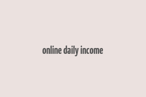 online daily income