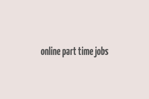 online part time jobs