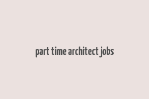 part time architect jobs