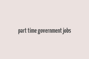 part time government jobs