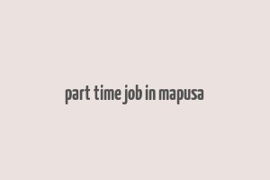 part time job in mapusa