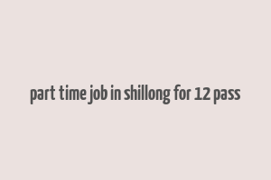 part time job in shillong for 12 pass