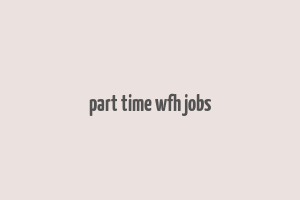 part time wfh jobs