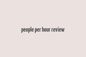 people per hour review