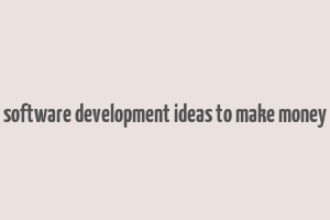 software development ideas to make money