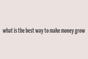 what is the best way to make money grow