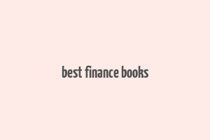 best finance books