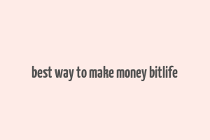 best way to make money bitlife