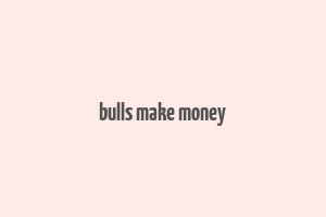 bulls make money