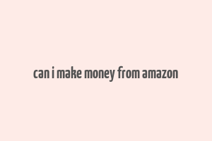 can i make money from amazon