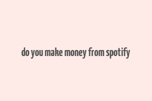 do you make money from spotify