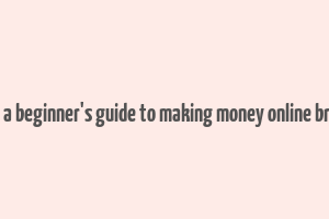 dropshipping a beginner's guide to making money online brett standard