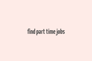 find part time jobs