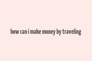 how can i make money by traveling