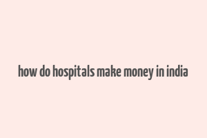 how do hospitals make money in india