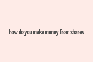 how do you make money from shares