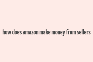 how does amazon make money from sellers