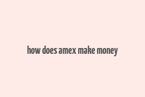 how does amex make money