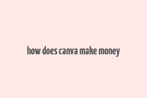 how does canva make money