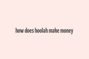 how does hoolah make money