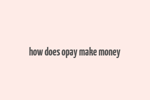 how does opay make money