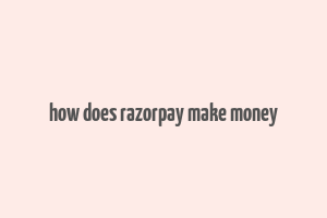 how does razorpay make money