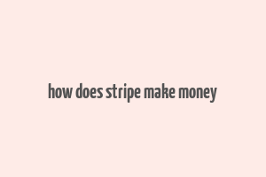 how does stripe make money