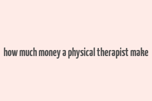 how much money a physical therapist make