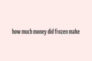 how much money did frozen make