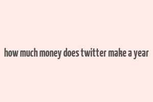 how much money does twitter make a year