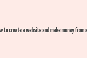 how to create a website and make money from ads