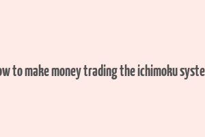 how to make money trading the ichimoku system